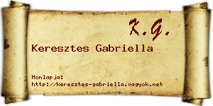 Keresztes Gabriella névjegykártya