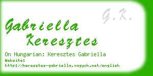 gabriella keresztes business card